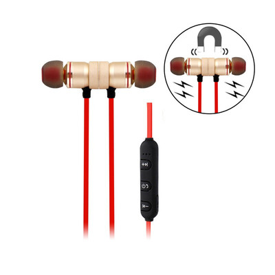 

Metal Sports Wireless Headphones Bluetooth Earphone Sweatproof Earphone Magnetic Earpiece Stereo Headset for Mobile Phone
