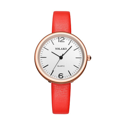 

Quartz Watch Women PU Leather Strap Wrist Watch Casual Female Clock