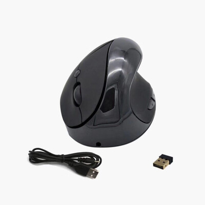

Optical Vertical Mouse Ergonomic Wireless Mouse Rechargeable Mice Built-in Battery with DPI Switch for PC LaptopWhite