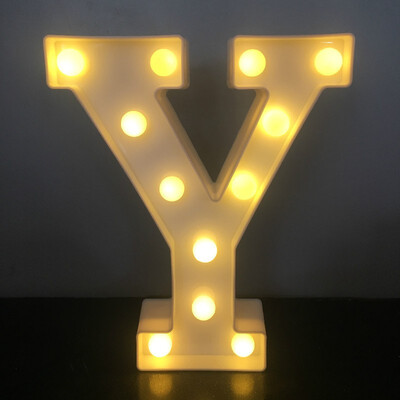 

NeillieN Twenty-six LED alphabetic lights decorative modelling lights plastic alphabetic digital night lightsDecorative lamp