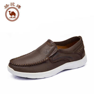 

Camel brand mens shoes business casual comfort leather England soft set foot slip W912307850 brown 42260 yards
