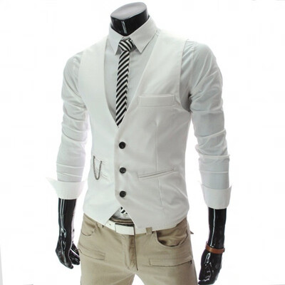 

Mens Plus Size Fashion 1 Piece Business Vest Clearance sale