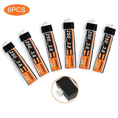 

6PCS GoolRC 38V 250mAh 30C Lipo Upgrade Battery for FPV RC Racing Drone