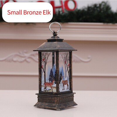 

NeillieN Retro wind lamp Santa Claus decoration Christmas LED lighting Candlestick lampChristmas gifts LED Nightlight