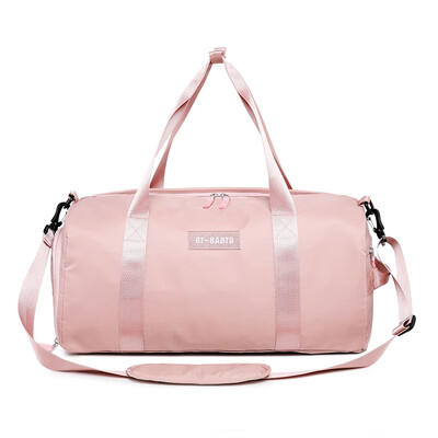 

Light rider handbag lady large capacity leisure duffel bag travel tourism short trip sports dry&wet separation fitness bag 1122 pink large