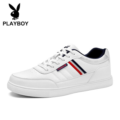

Playboy PLAYBOY fashion sports casual shoes mens low-top tie wild DA75167 white dark blue 41