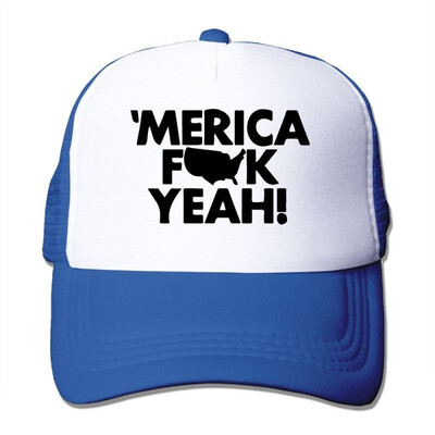 

Fdreattyuny Merica Fuck Yeah Fashion Baseball Cap For Men&Women Adjustable Mesh Trucker Hat