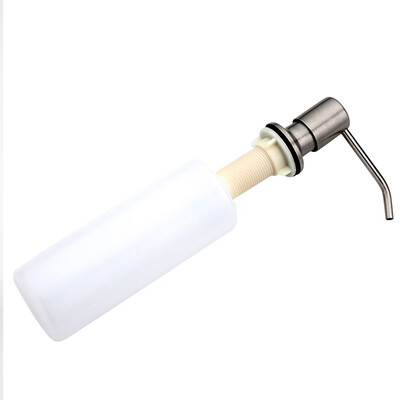 

Practical Bathroom Kitchen Hand Soap Dispenser Spray Liquid Plastic Stainless Steel Bottle Home Hotel Sink Replacement