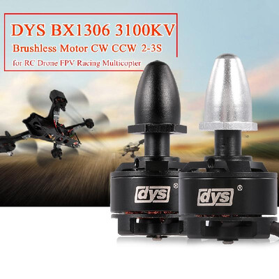

1 Pair CW CCW DYS BX1306 3100KV Brushless Motor 2-3S for RC Drone FPV Racing Multicopter Multirotor