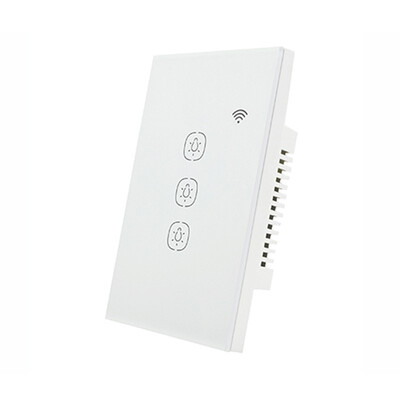 

Smart WiFi Wall Light Switch 3 Gang Remote Control with Timing Function