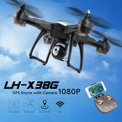 

LH-X38G GPS Drone with Camera 1080P WiFi FPV Drone Auto Following Altitude Hold RC Quadcopter