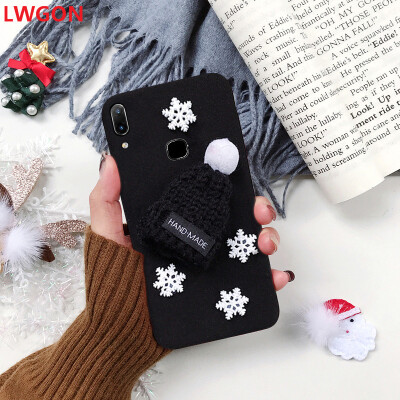 

Applicable iPhone  MAX Microfiber Christmas Hat Mobile Cover case XR Snowflake