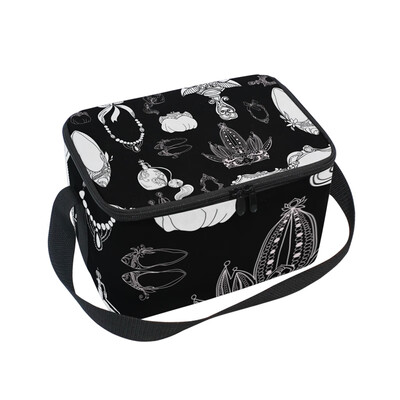 

ALAZA Lunch Box Princess Element Insulated Lunch Bag Large Cooler Tote Bagfor Men Women