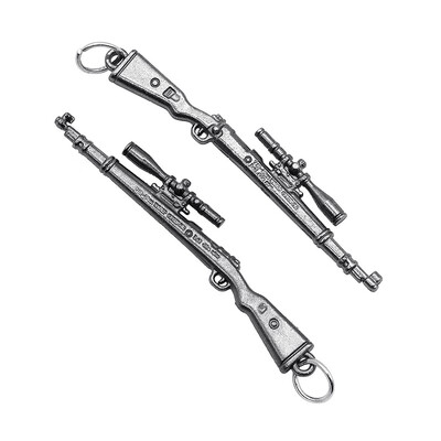 

Mzxtby Hot PUBG FPS Game Player Unknowns Battle Grounds 3D Keychain weapon eat chicken game tonight Mens car keychain