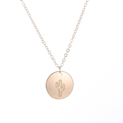

NeillieN Necklace Moon Pineapple Arrow Cactus Simple Clavicle Chain Fashion European&American Wind Neck Chain torque