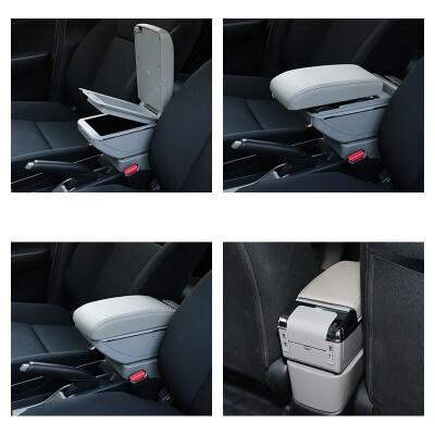 

Vtear For Kia Pegas 2017-2018 armrest box USB Charging interface heighten central Store content box cup holder ashtray accessories