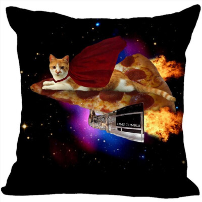 

Cat Pillow Cover Bedroom Home Office Decorative Pillowcase Square Zipper Pillow Cases Satin Fabric No Fade 35x35CM 35x35CM
