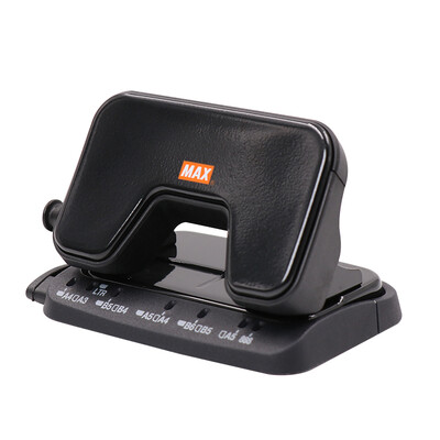 

Japan Meikesi MAX multi-function two-hole puncher labor-saving office file file round hole punching machine 15 sheets 65g DP-15T black