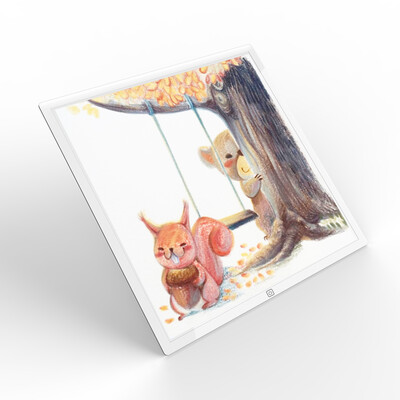 

Ultra-Thin Portable LED Light Pad Tracer Stepless Dimming Artcraft Tracing Light Box Copy Board Tablet for Artists Adults kids Stu