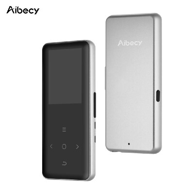 

Aibecy M49 BT MP4 Music Player with Lightweight Aluminum Case Built-in Speaker FM Radio Recording E-book Video Picture Browse Fun