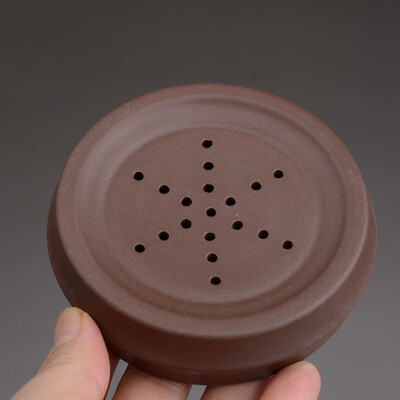

Yixing Zisha Clay Bamboo Tube Shaped Gongfu Teapot Cushion Teacup Coaster Brown