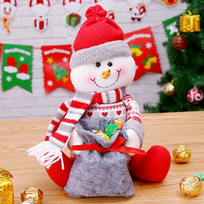 

Ke Liying Christmas Gift Child Christmas Gift Christmas Decoration Decoration Candy Bag Big Gift Bag Doll Snowman
