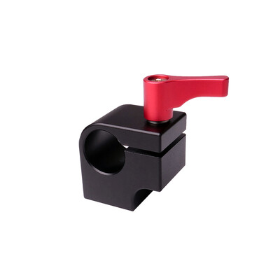 

WARAXE 15mm Single Rod Clamp Holder Light Mount Stand Bracket Connected to Articulating Arm Monitor LED Light with 14 Inch Screw
