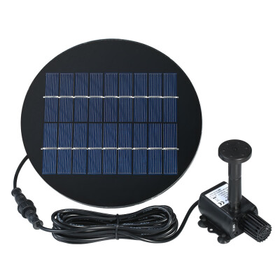 

Decdeal 9V 3W Solar Panel Solar Powered Fountain Submersible Brushless Water Pump Kit for Bird Bath Pond Pull 200LH 150cm Lift