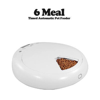 

Automatic Pet Feeder Timer Dog Food Dispenser Food Bowl for Cats&Dogs 6 Meal Voice Recorder Time Programmable
