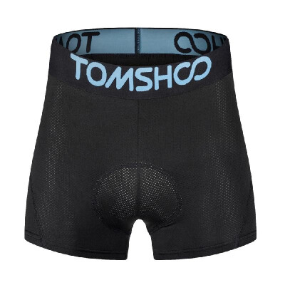 

TOMSHOO Mens 3D Padded Bicycle Cycling Underwear Breathable Lightweight Bike Riding Cycling Shorts Underpants