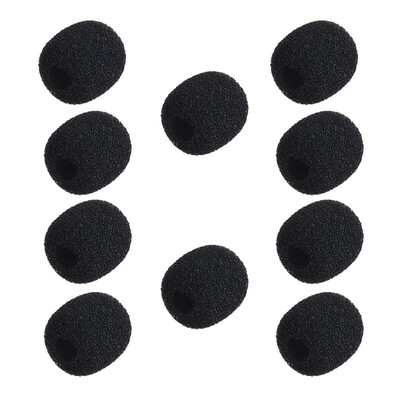 

Andoer Mini Lapel Headset Microphone Windscreen Mic Foam Cover Black 10-Pack