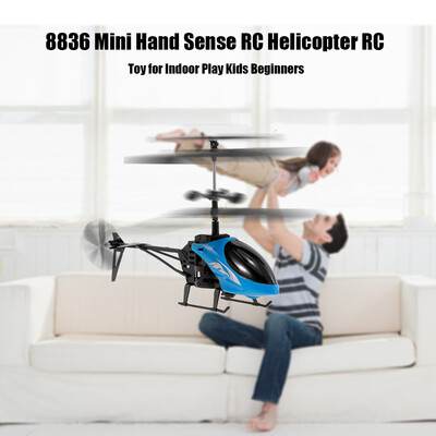 

8836 Mini Hand Sense RC Helicopter RC Toy with Controller for Indoor Play Kids Beginners