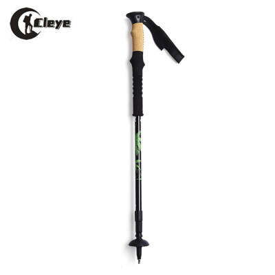 

CLEYE 3 Joints Carbon Fiber Trekking Pole Adjustable Telescopic Hiking Walking Stick