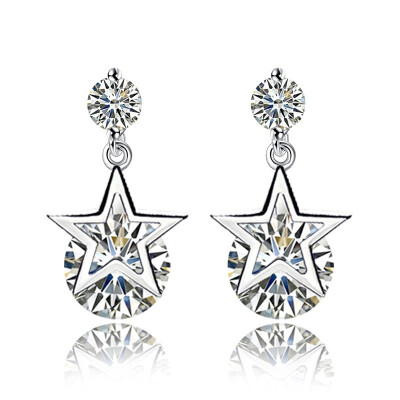 

Star Drop Earrings For Women Lovers Xmas Gift Cubic Zirconia Eardrop Fashion Jewelry Accessories WHE136