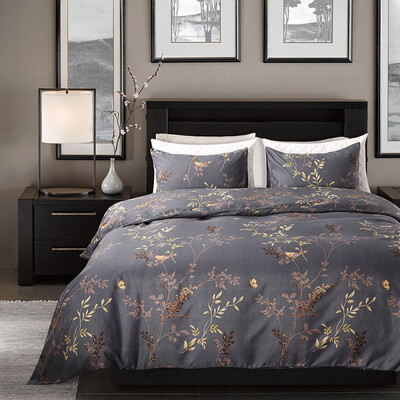 

Cross-border Branch&Leaf Printing Bedding Pillow Cover&Quilt Cover