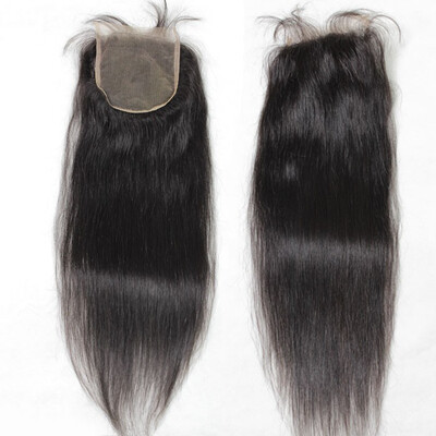 

Lace top closure 55" Straight Hair Human hair medium brown Swiss lace