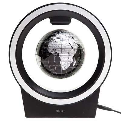 

Deli deli 4 inch creative magnetic suspension globe birthday gift gift ornaments black 2223