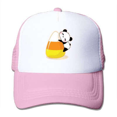 

Adult Candy Corn Panda Trucker HatsUnisex Mesh Capssnapback Baseball Cap Hat