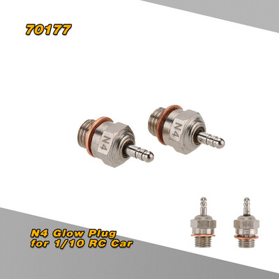 

2 Pcs 70117 N4 Glow Plug Spark Plug for 110 HSP RC Car