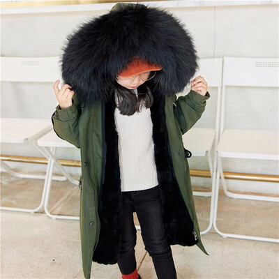 

Baby girl winter clothes winter girl jacket autumn baby girl jacket natural fox fur collar girl jacket discount warm childrens