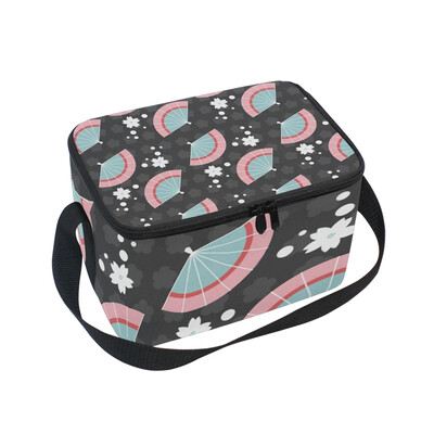 

ALAZA Insulated Lunch Box Cute Fan Lunch Bag for Men Women Portable Tote Bag Cooler Bag