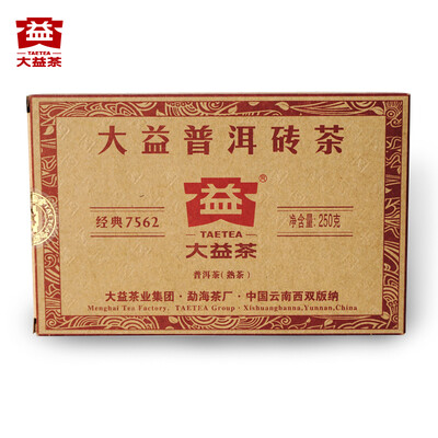 

Menghai Dayi 7562 Pu-erh Tea Brick 2016 250g Ripe