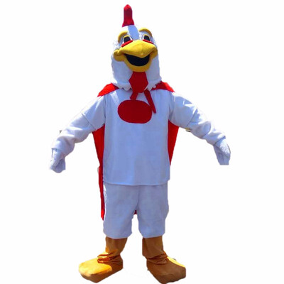 

LangtengWhite Big Cock Mascot Costume Cartoon Cosplay Party Halloween Christmas Festival Performance