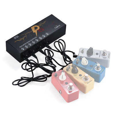 

Caline P6 8 Isolated DC 9V Output Guitar Effect Power Supply Station with Short Circuit Protection