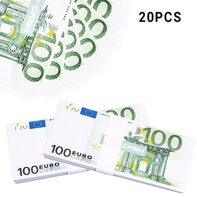

Realistic Fake Play Money Photography Pounds Euro Notes Training Collect Learning Banknote Double-Sided Printing Atmosphere Props