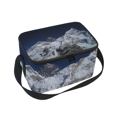 

ALAZA Lunch Box Insulated Himalayas Mountain Lunch Bag Large Cooler Tote Bagfor Men Women
