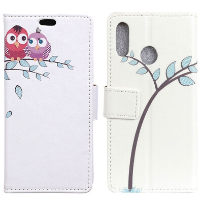 

MOONCASE Millet Red Rice Note 6 Pro Pattern Leather Case - Owl