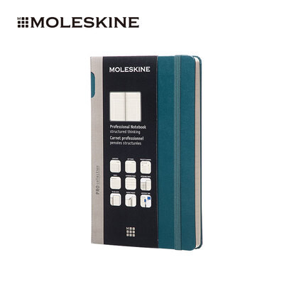 

MOLESKINE Conference Notebook Business Office Stationery Notepad PRO Professional Hard Surface Large Hand Account Dark Green 1300