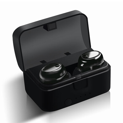 

TWS-A Dual TWS True Wireless Bluetooth Headphones In-ear Stereo Music Headsets Invisible Earphone Hands-free w Microphone 1000mAh