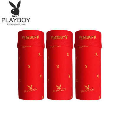 

Playboy red underwear mens Chinese red male boxer 5520-3 red XL
